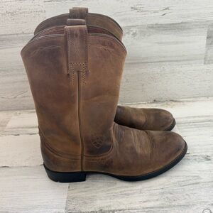 Ariat Women’s Size 6.5 Heritage Pull On Western Boots Distressed Look In Brown